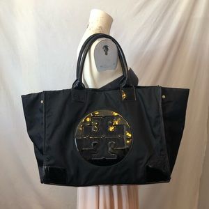 Tory Burch XL Ella patent nylon tote bag